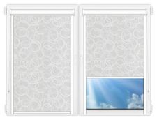 Кассетные рулонные шторы UNI Эклипс белый цена. Купить в «Мастерская Жалюзи»